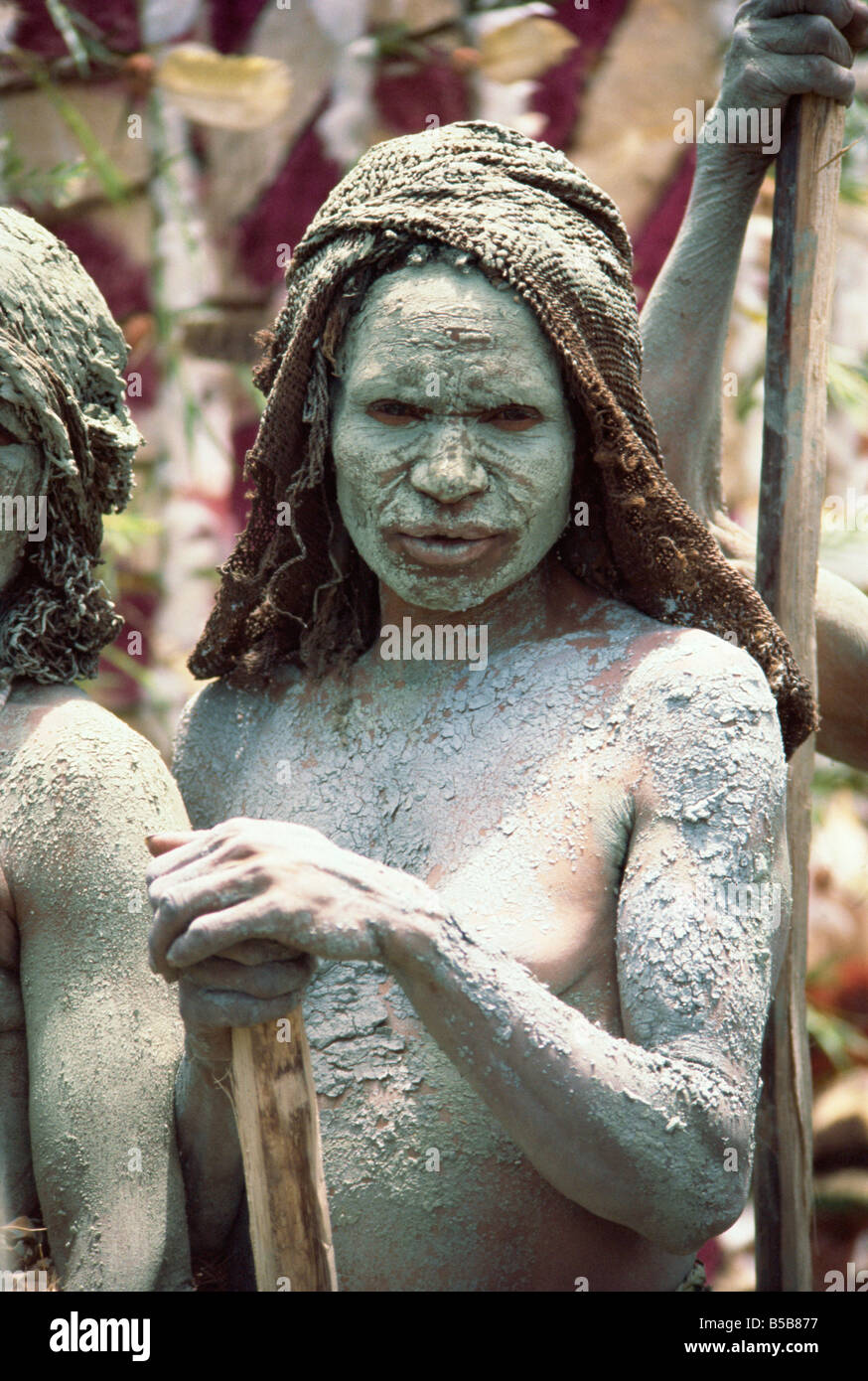 Bema woman at market Gorka Eastern Highlands Papua New Guinea Pacific Islands I Griffiths Stock Photo