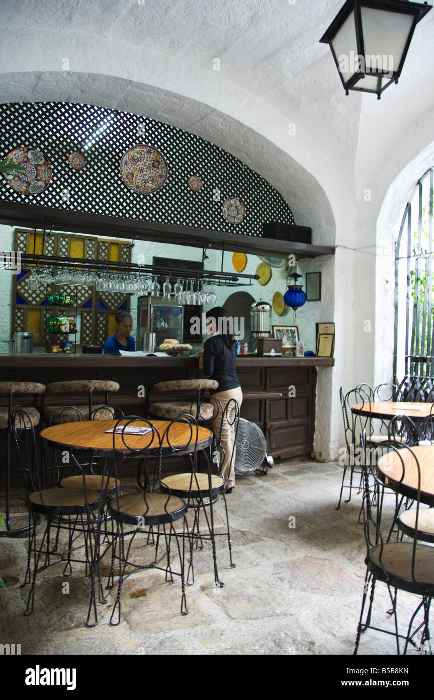 Courtyard coffee shop, Intramuros Spanish Colonial District, Manila