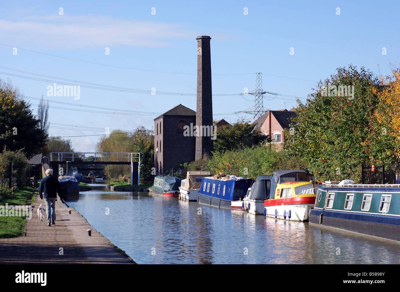 The Coventry Canal at Hawkesbury Junction, Coventry, West Midlands