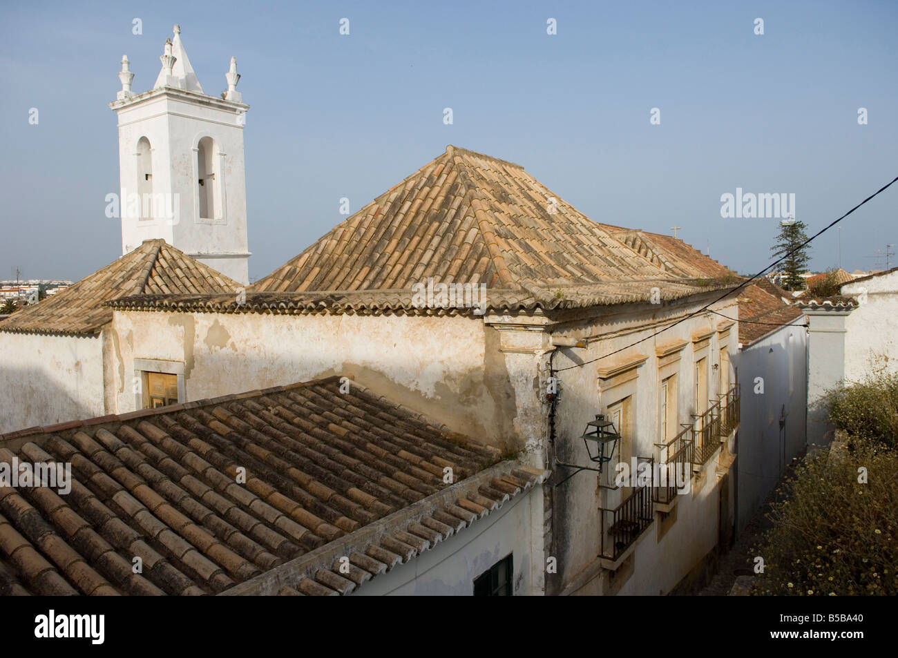 The town of Tavira, Algarve, Portugal, Europe Stock Photo