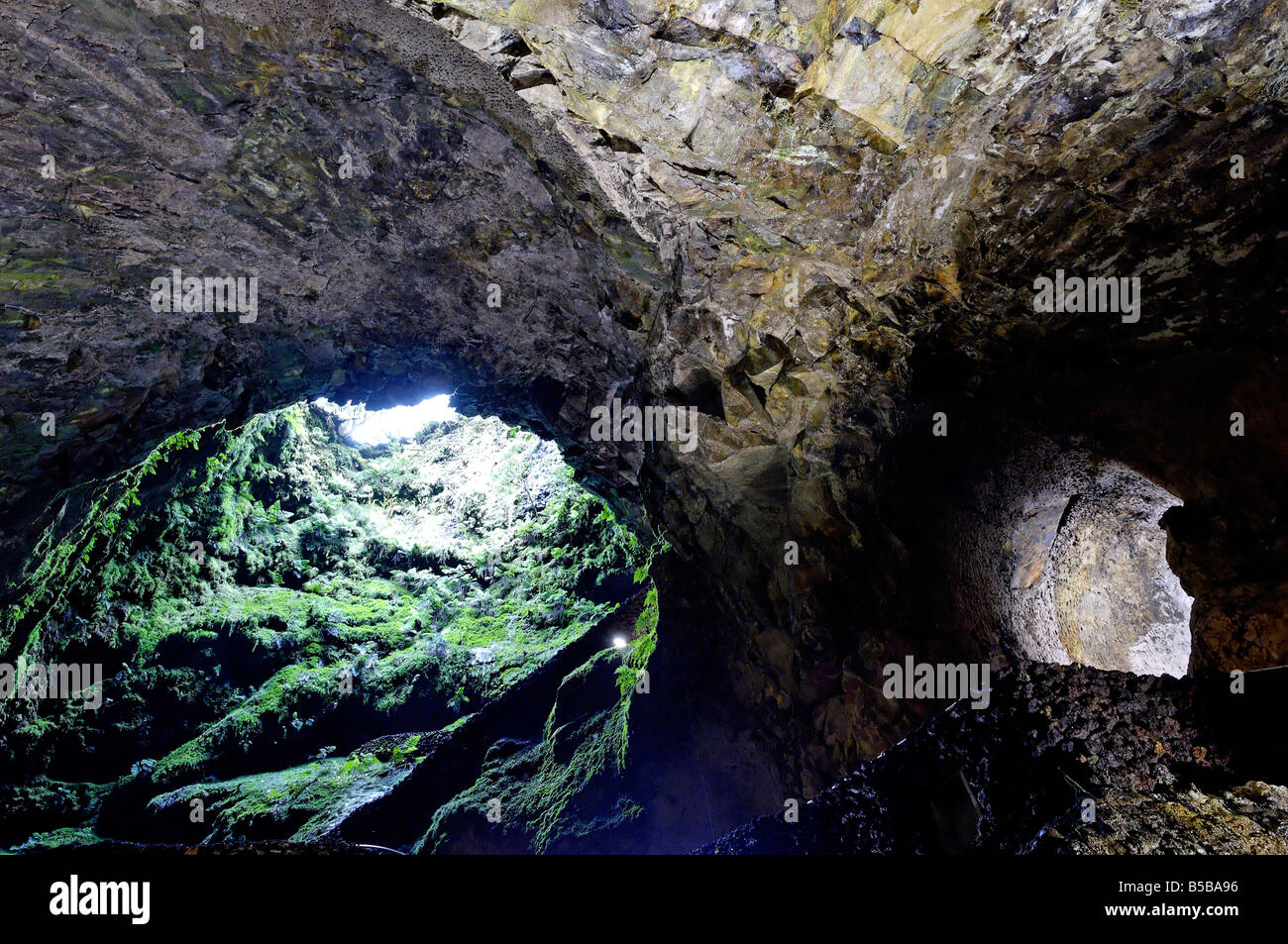Algar do Carvao Caves, Terceira Island, Azores, Portugal, Europe Stock Photo