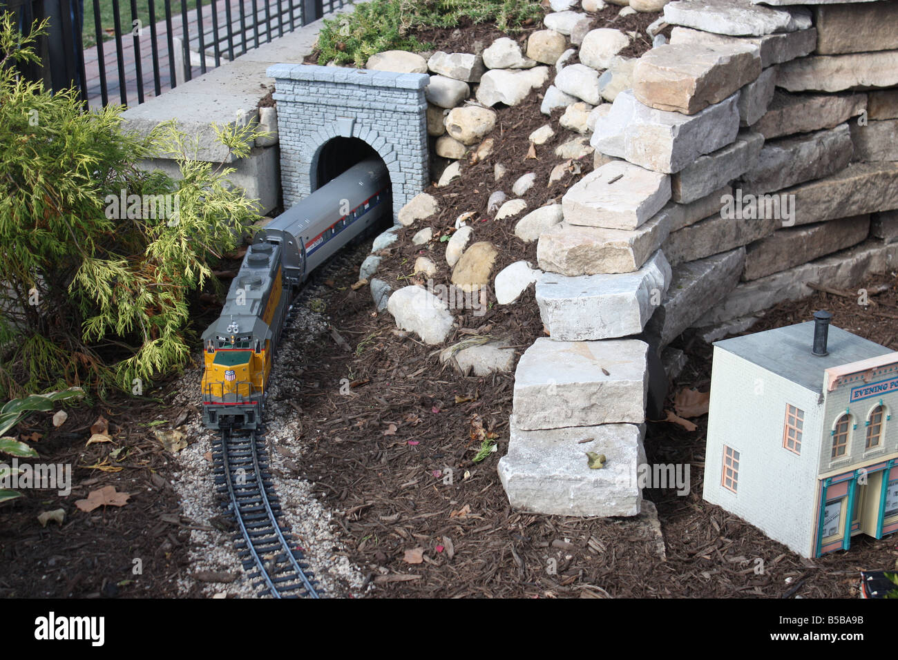 Toy Train at Easton Mall Columbus Ohio Stock Photo Alamy