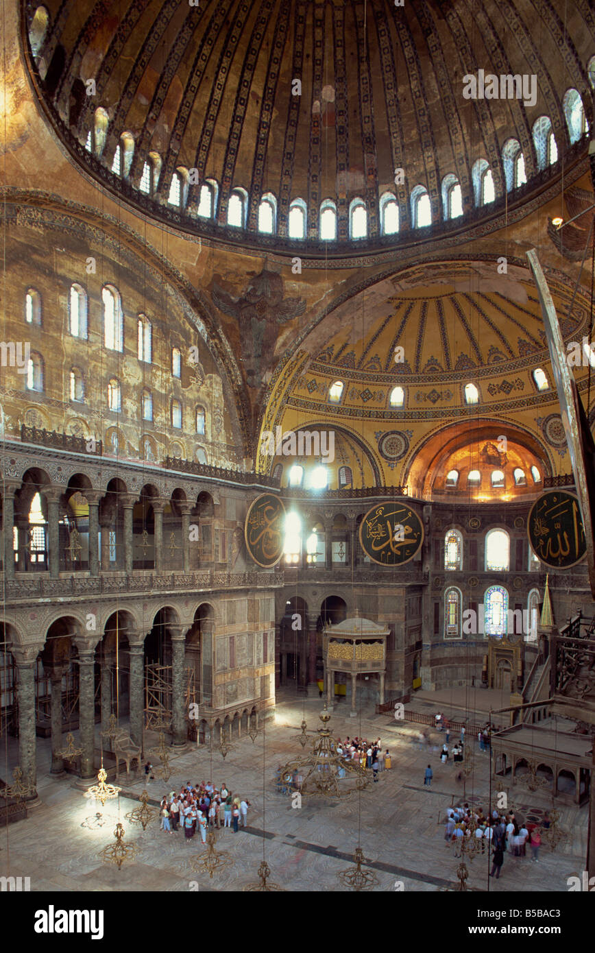Interior Of The Santa Sofia Mosque Originally A Byzantine