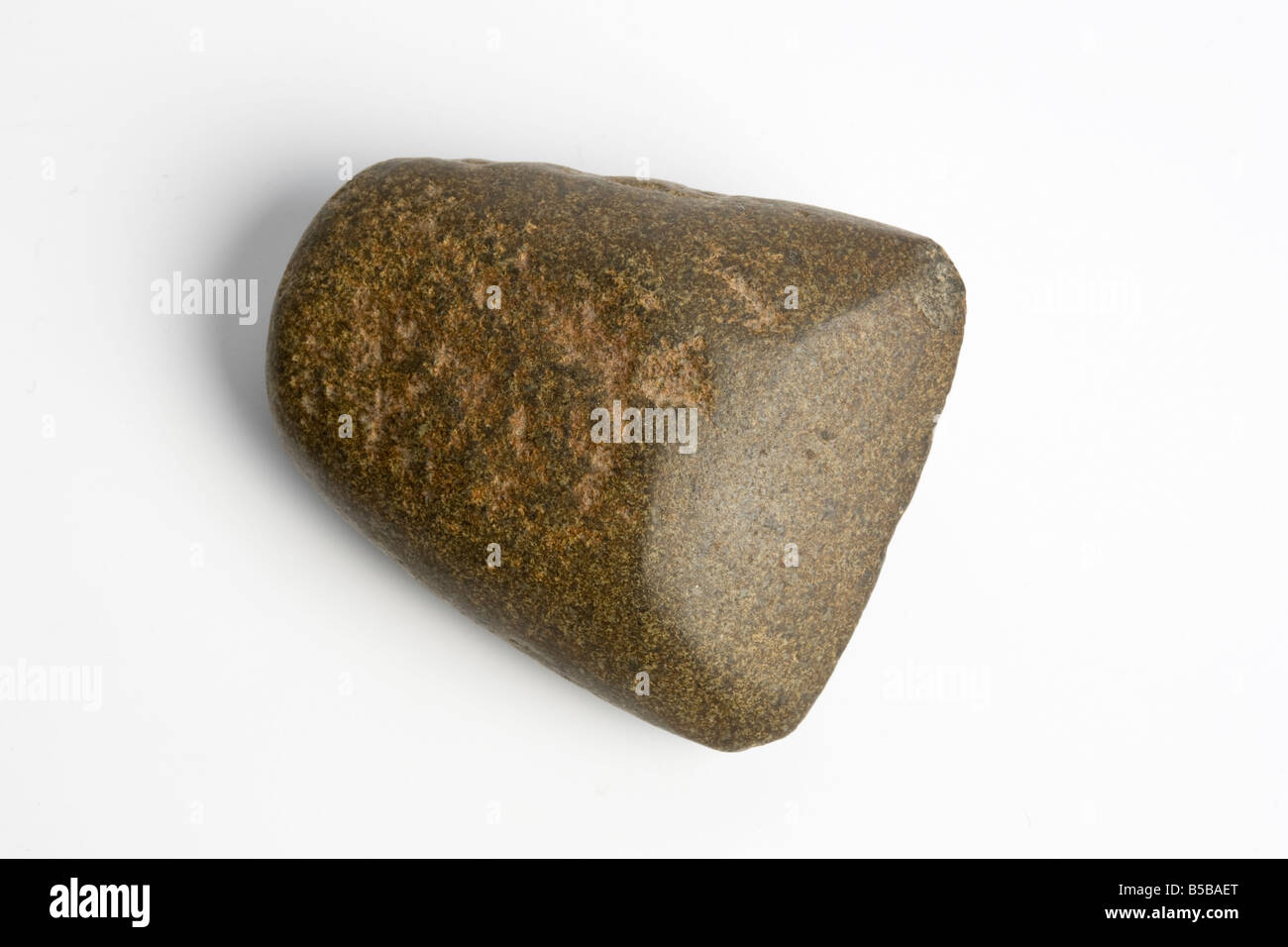 Stone age hand axe from North Africa Stock Photo
