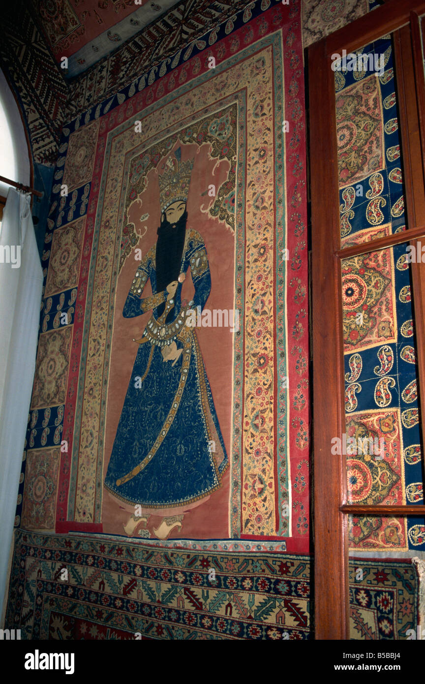 Interior tapestry Alupka Palace Yalta Crimea Ukraine Europe Stock Photo