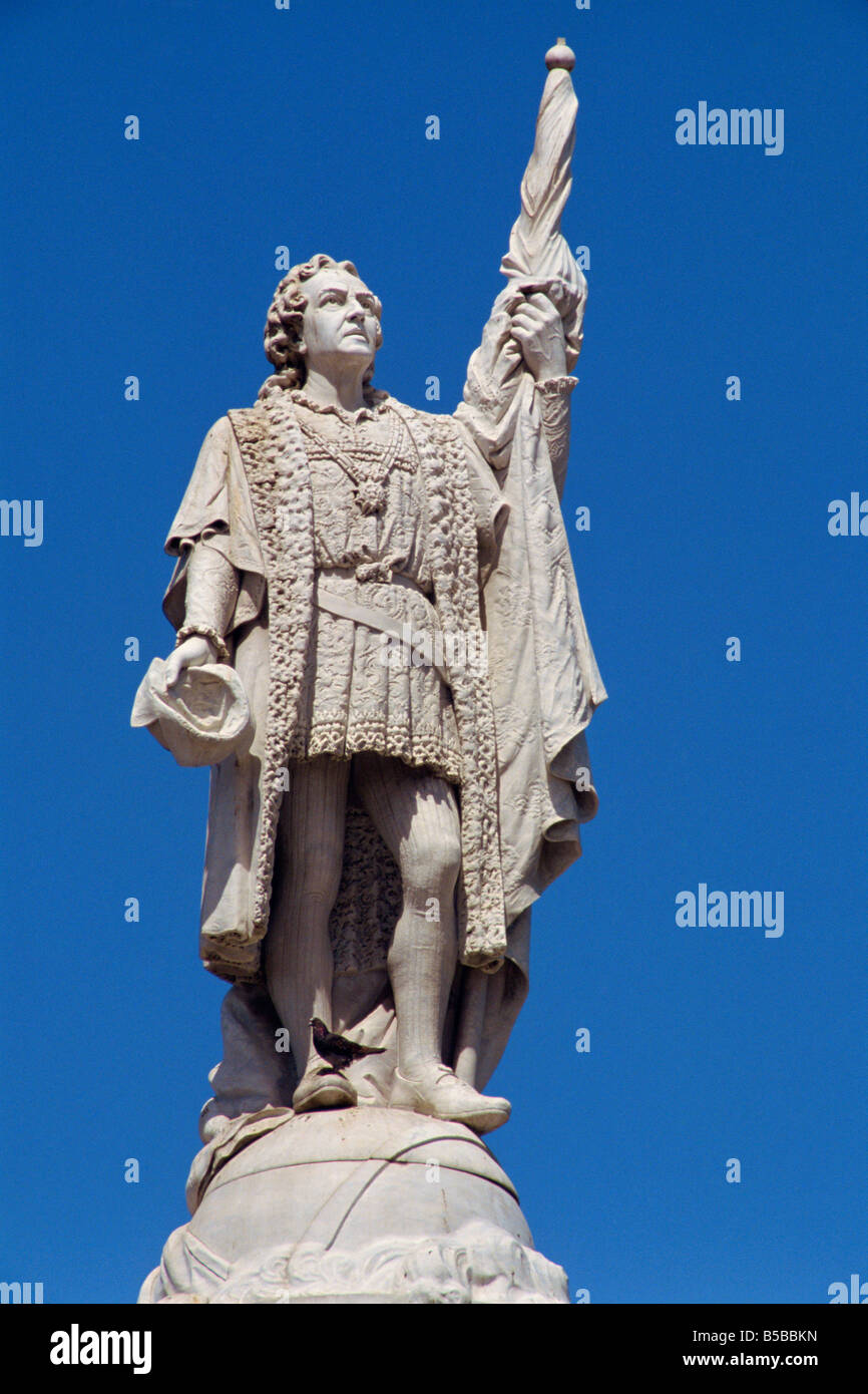 Statue of Christopher Columbus in San Juan Puerto Rico West Indies