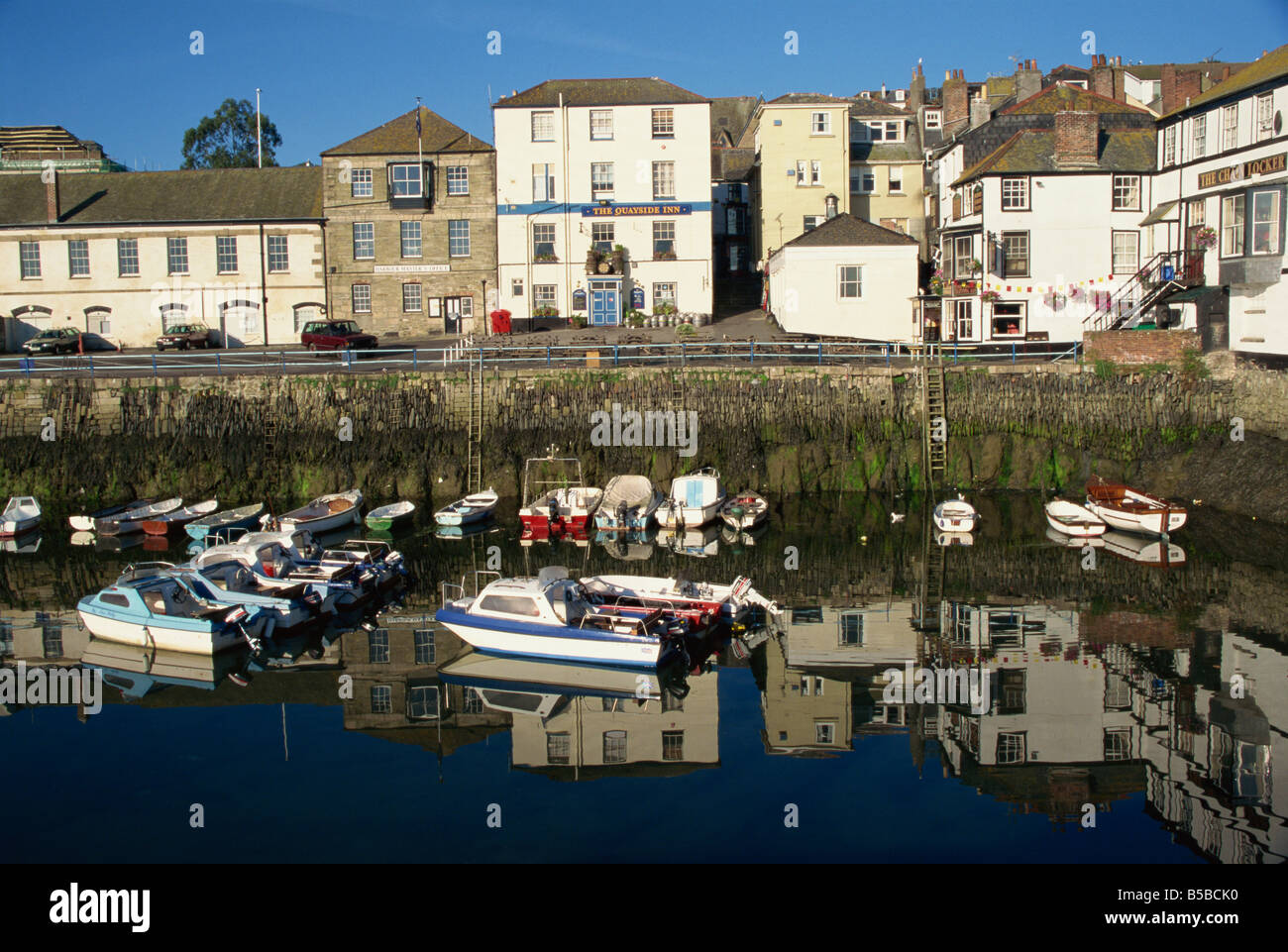 Morning reflections Falmouth Cornwall England United Kingdom Europe Stock Photo