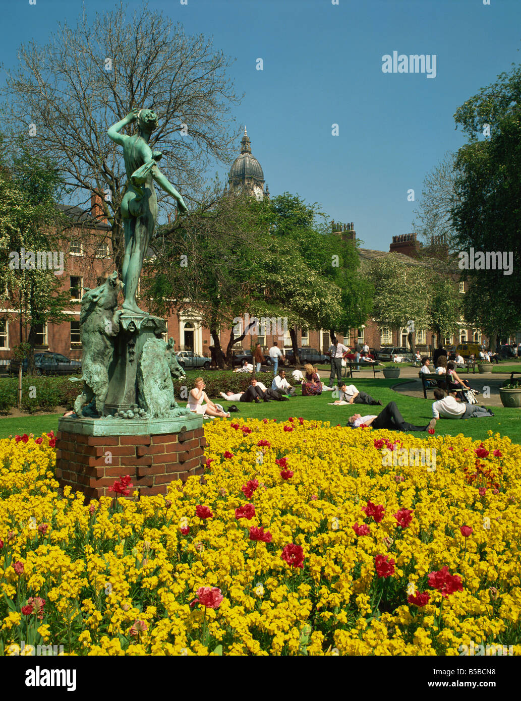 Park Square Leeds Yorkshire England United Kingdom Europe Stock Photo