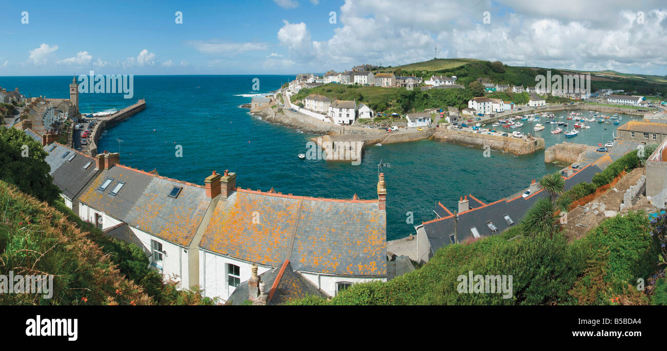 The holiday resort town of Porthleven Cornwall England United Kingdom Europe Stock Photo
