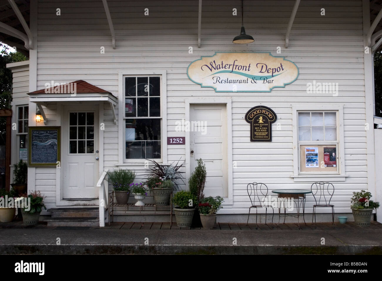 Restaurant in Florence Oregon Stock Photo Alamy