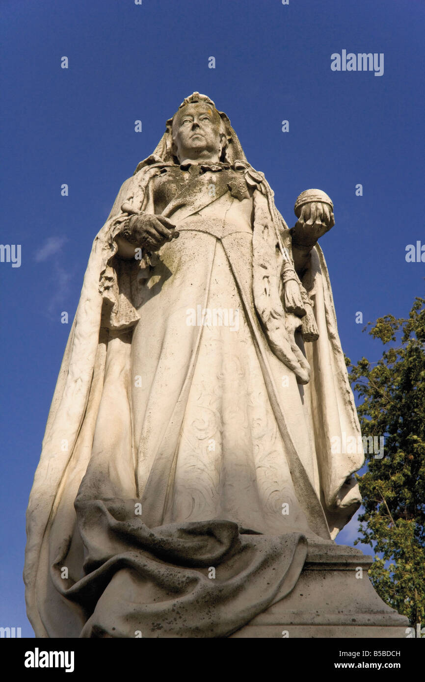Statue of Queen Victoria outside the Town Hall Royal Leamington Spa