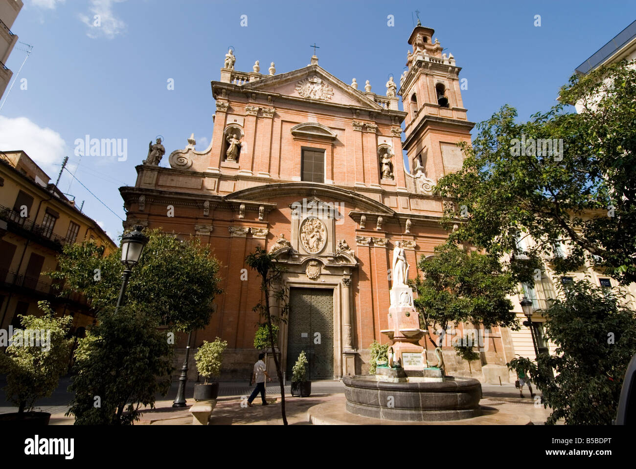 Church of Iglesia de San Vicente Ferrer on Plaza San Vicente Ferrer in the historical centre of Valencia Spain Stock Photo