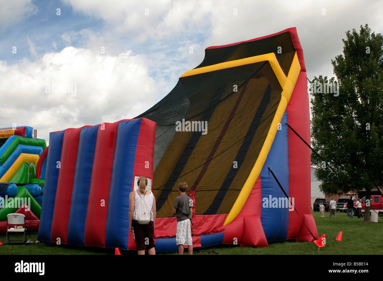 Deflated Inflatable House High Resolution Stock Photography and Images ...