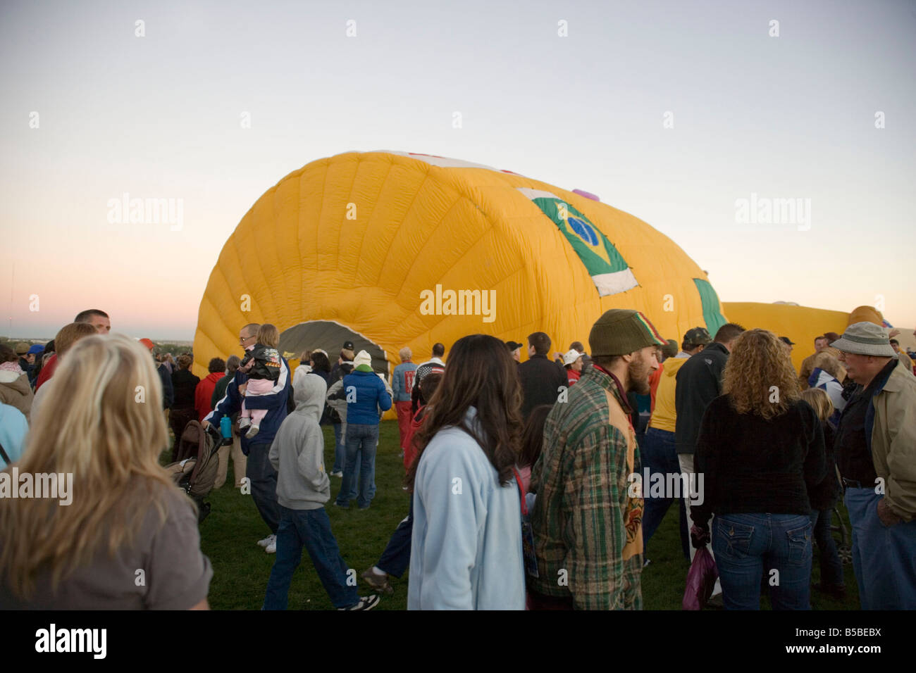 International balloon fiesta, Albuquerque, New Mexico, USA Hot air balloon from Brazil Stock Photo