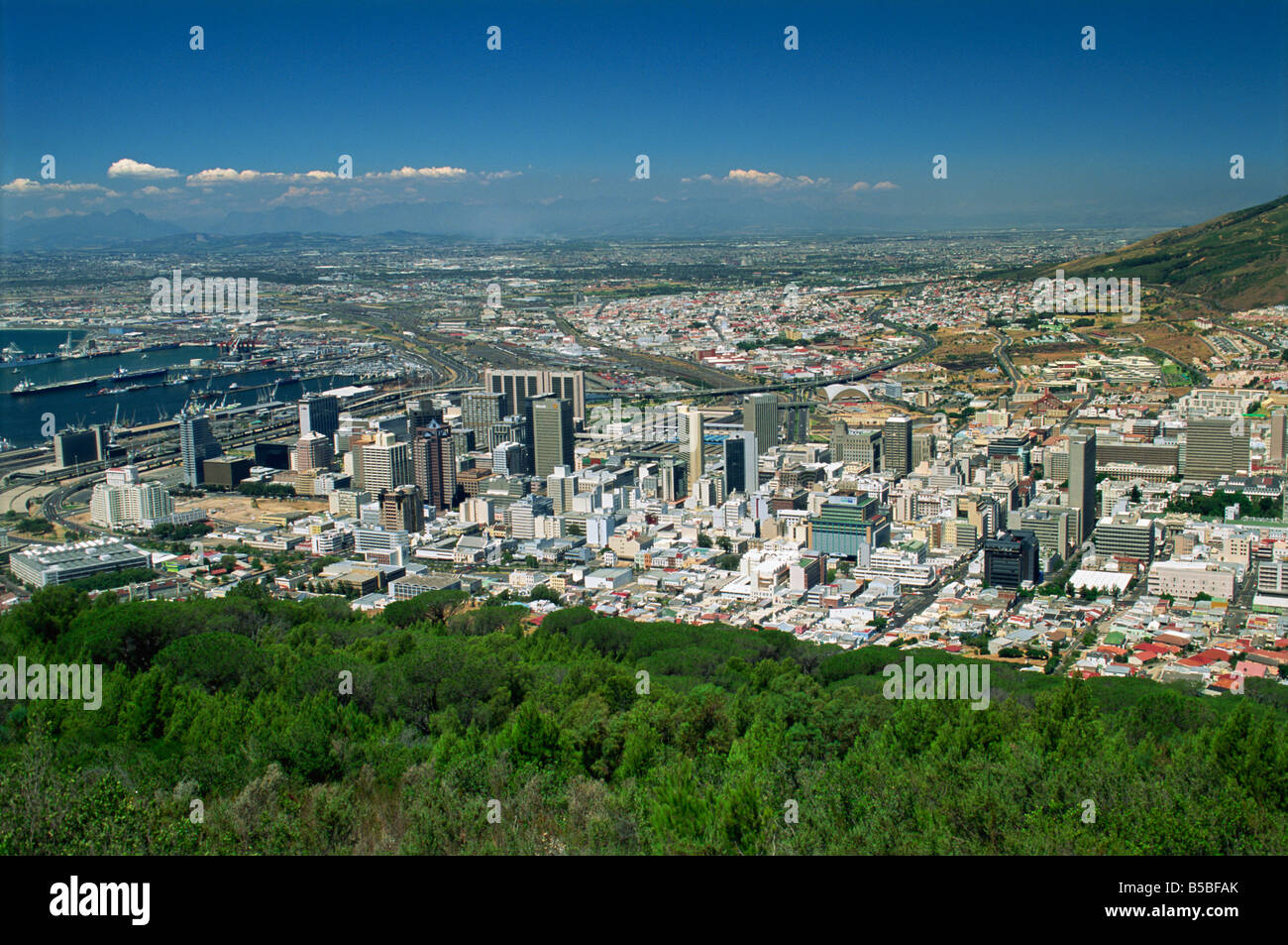 City centre from Signal Hill Cape Town South Africa Africa Stock Photo