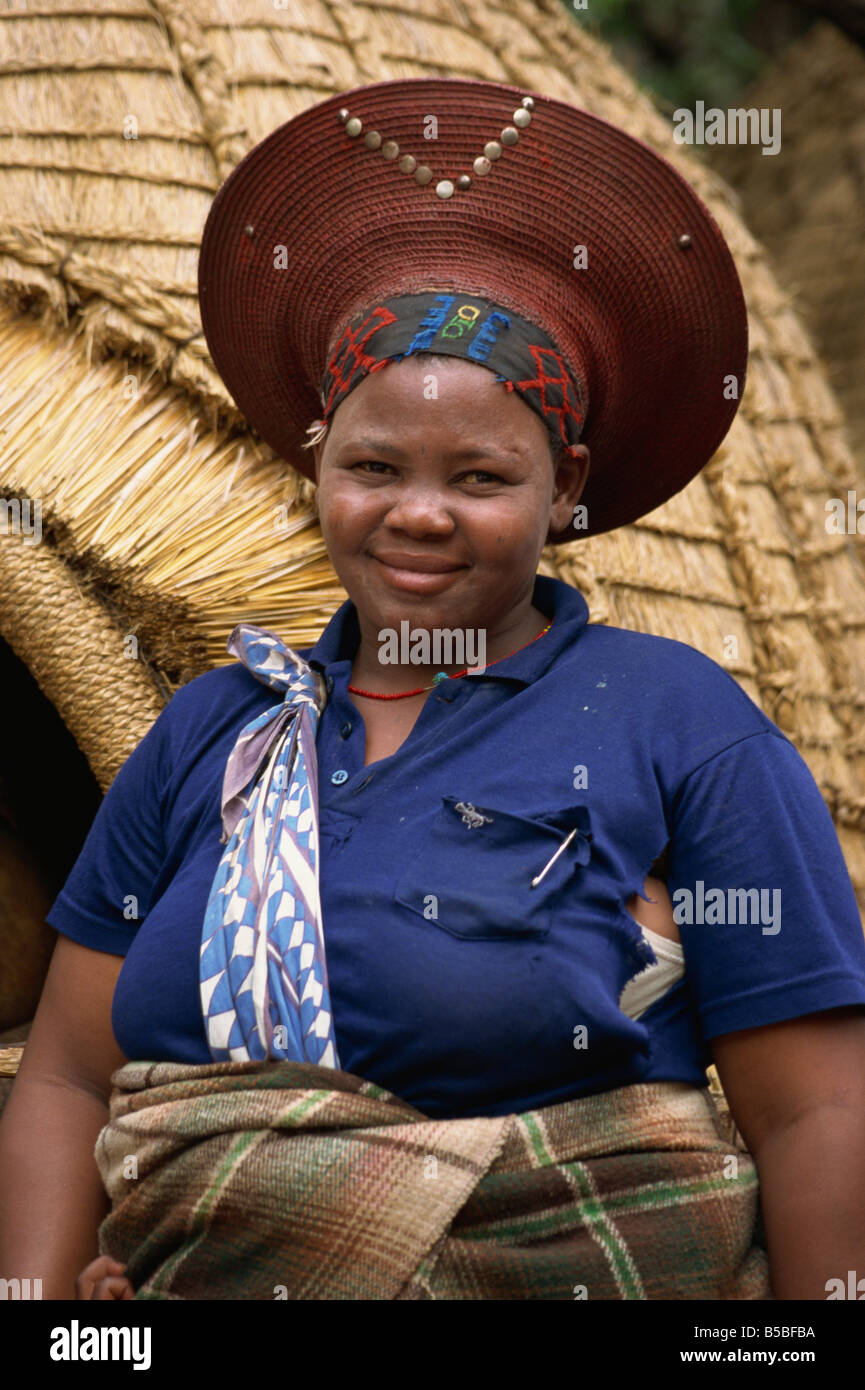Zulu lady in Zululand South Africa Africa Stock Photo