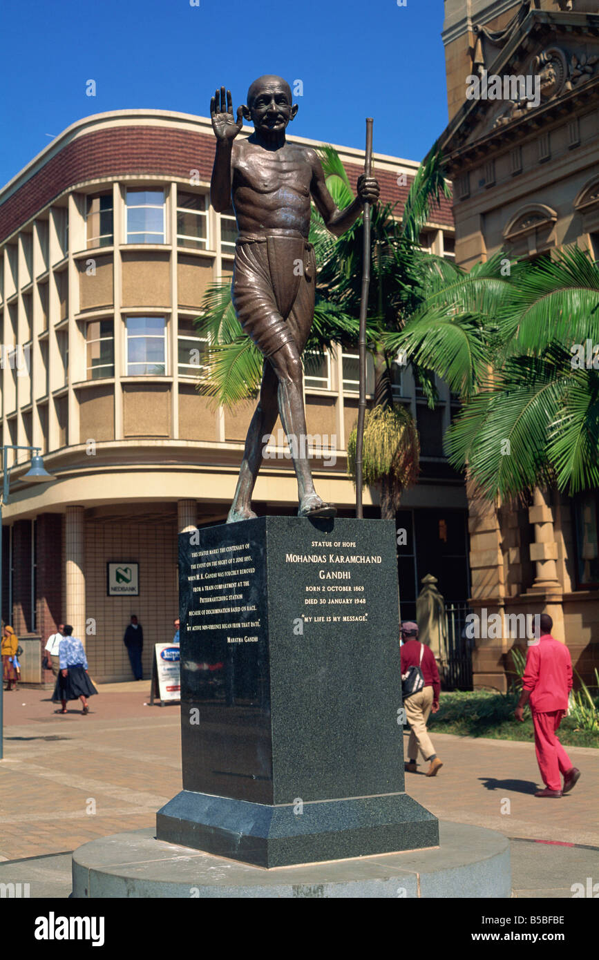 Gandhi, Statue of Hope, Pietermaritzburg, Natal, South Africa, Africa Stock  Photo - Alamy