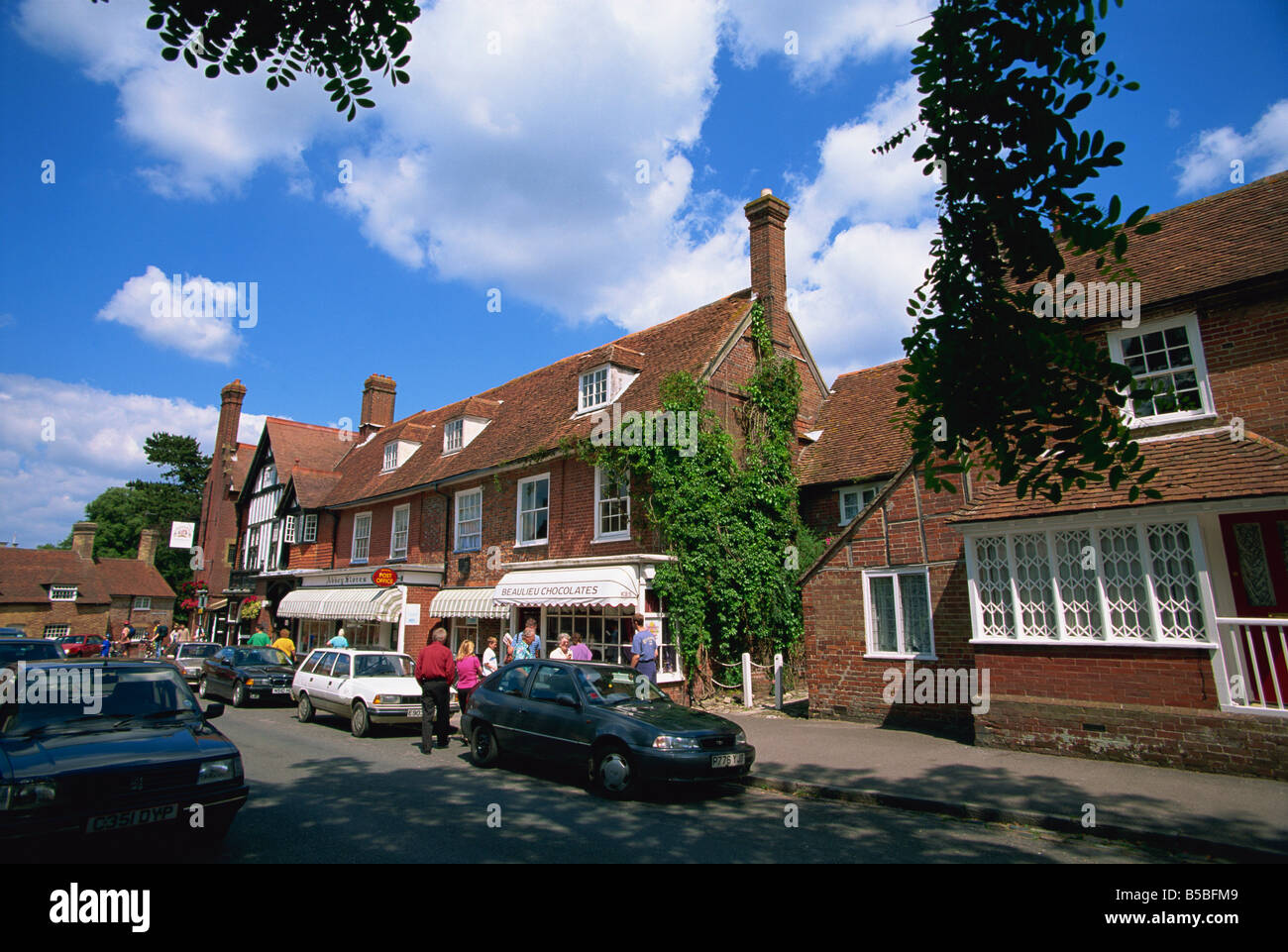 Village shops, Beaulieu, Hampshire, England, Europe Stock Photo