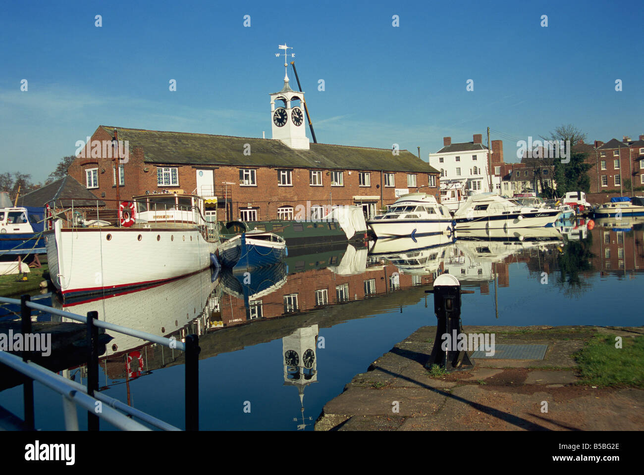 Canal basin, Stourport on Severn, Worcestershire, England, Europe Stock