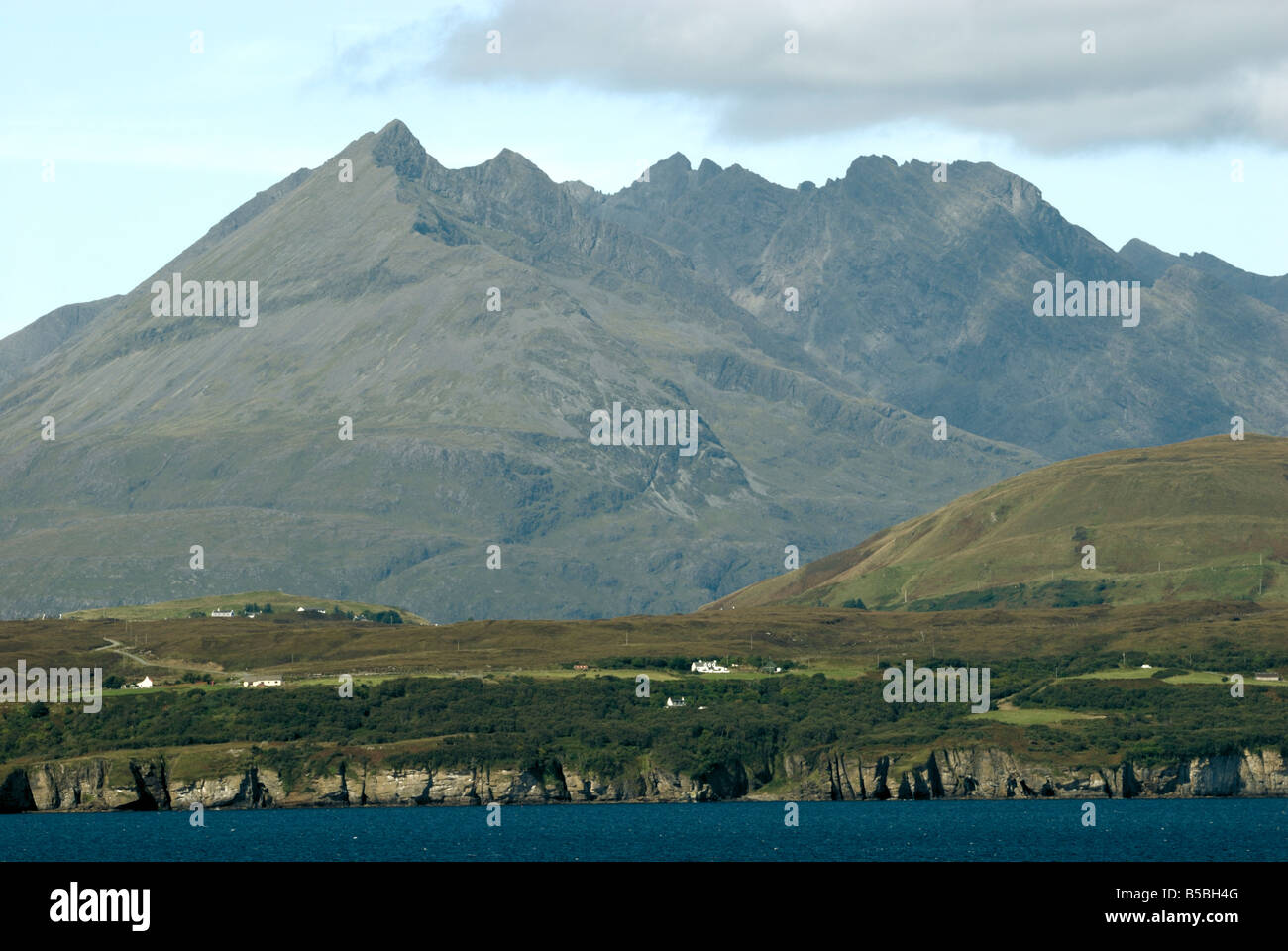 Looking west from Sleat to the Cuillin Hills, Skye, Scotland Stock Photo