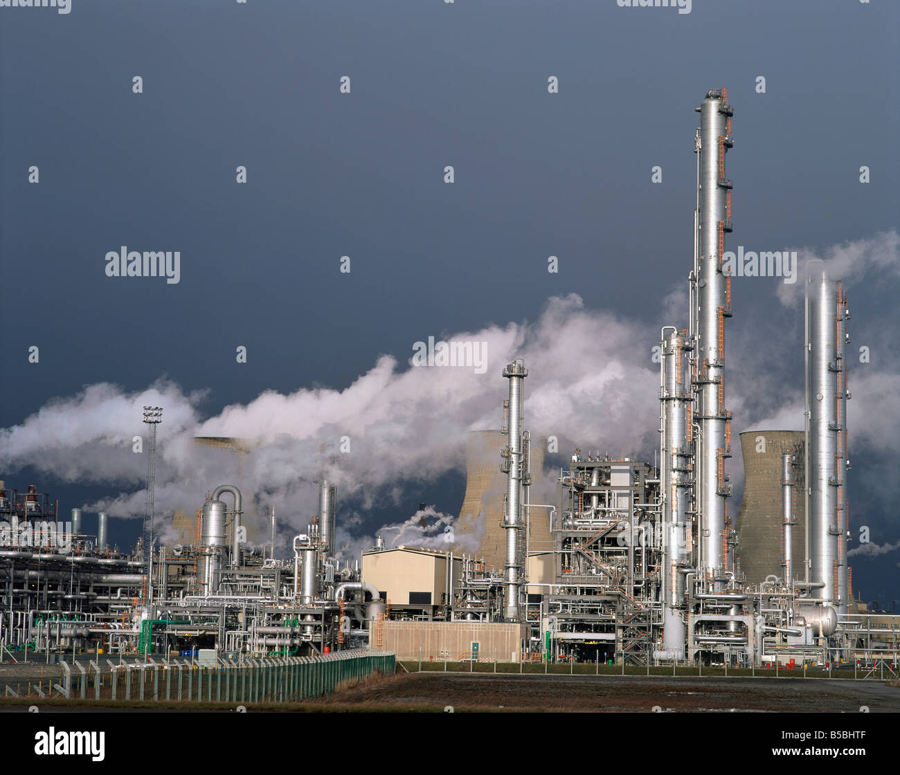 A petro chemical plant at Runcorn Cheshire England United Kingdom Europe Stock Photo