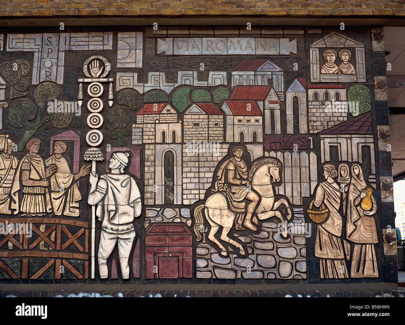 Kossowski's mural, Old Kent Road, London, England, Europe Stock Photo