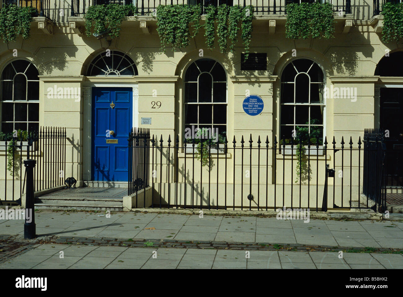 Virginia Woolf's house, Fitzroy Square, London, England, Europe Stock