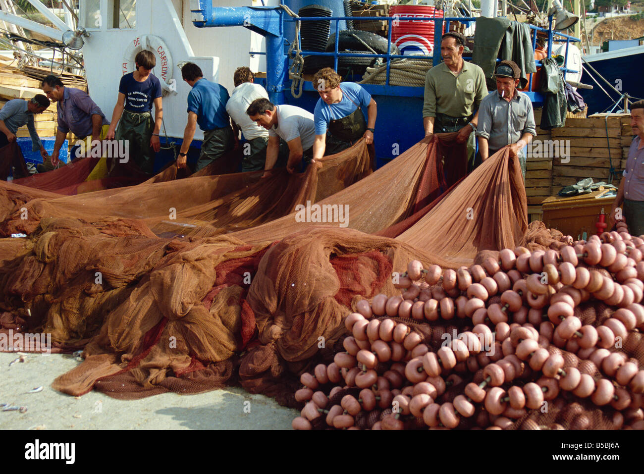 Fishing port, Vinaros, Levante, El Maestrazgo, Spain, Europe Stock Photo