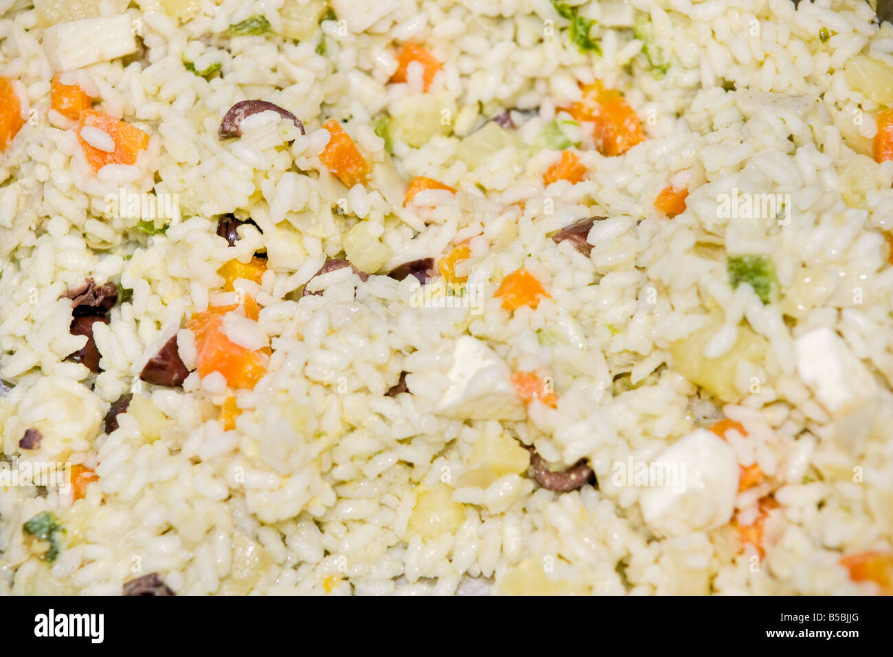 Primavera Rice with vegetables eggs and cheese Stock Photo - Alamy