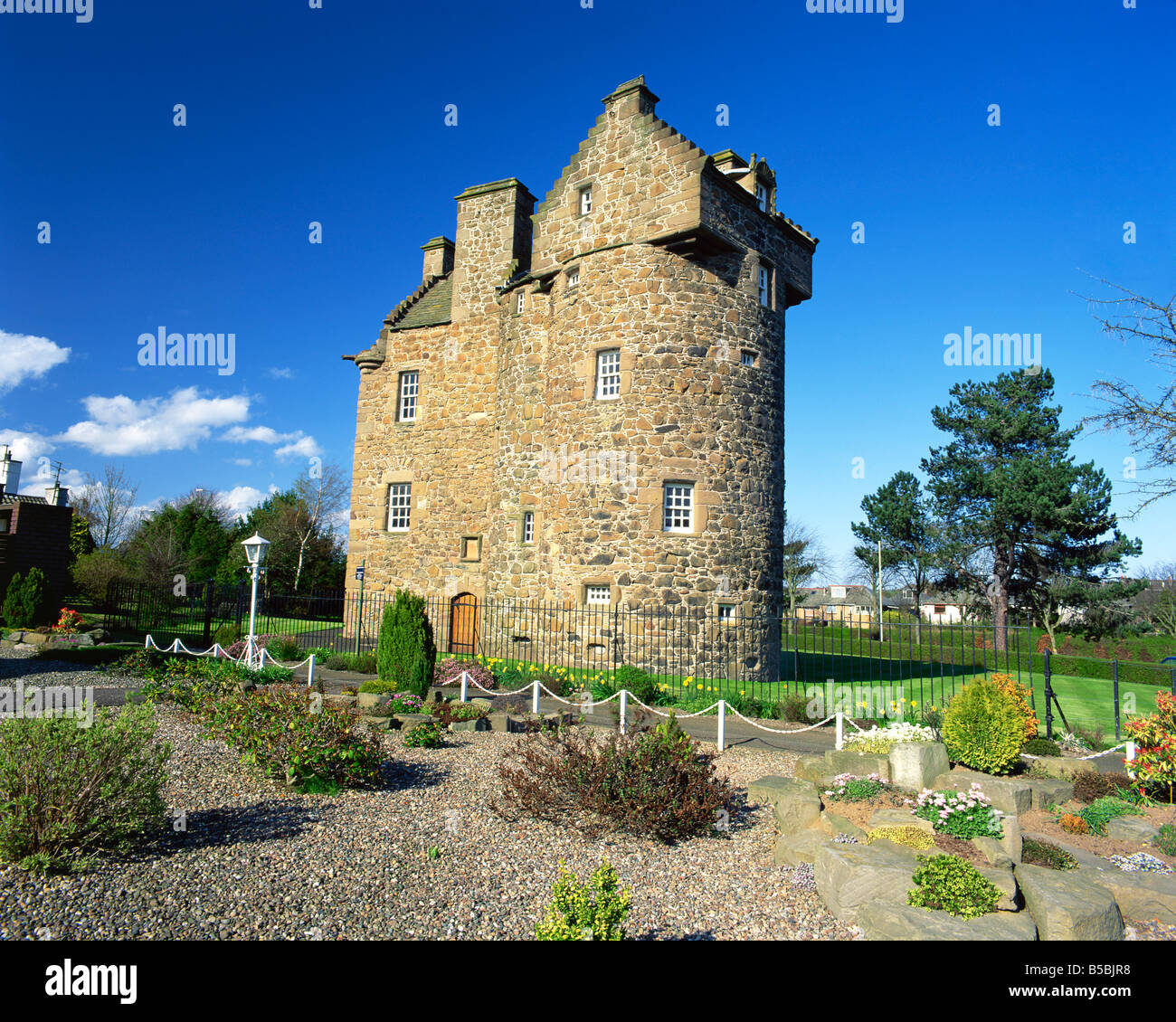 Claypotts Castle, Broughty Ferry, near Dundee, Highlands, Scotland, Europe Stock Photo