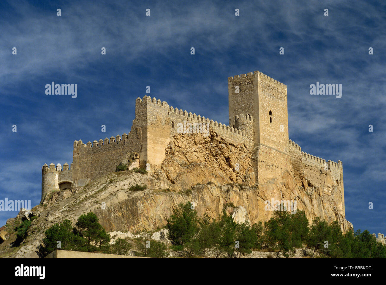 The castle at Almansa Albacete in Castile la Mancha Spain M Busselle Stock Photo