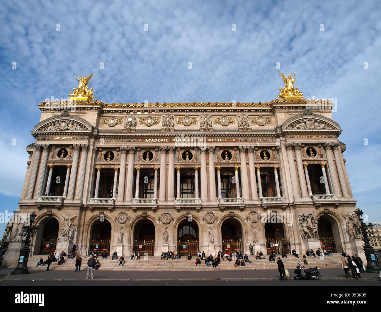 Facade of Opera Garnier Paris France Europe EU Stock Photo