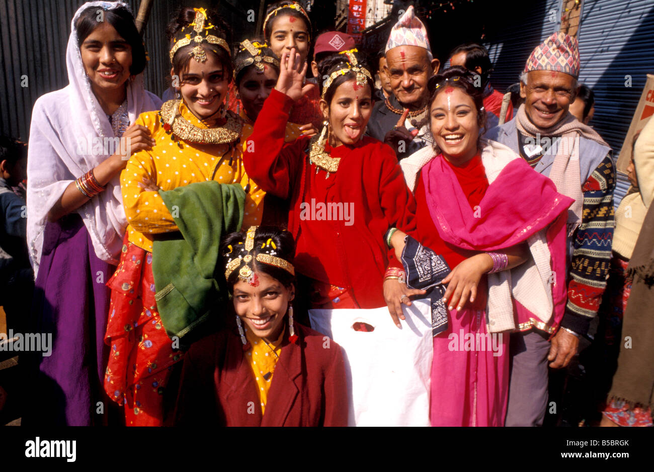 tihar festival kathmandu nepal Stock Photo