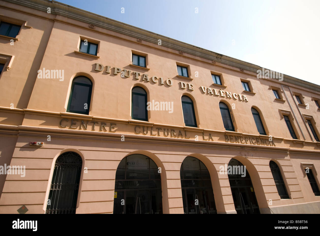 Prehistoric and Ethnology Museum building in Valencia Spain Stock Photo