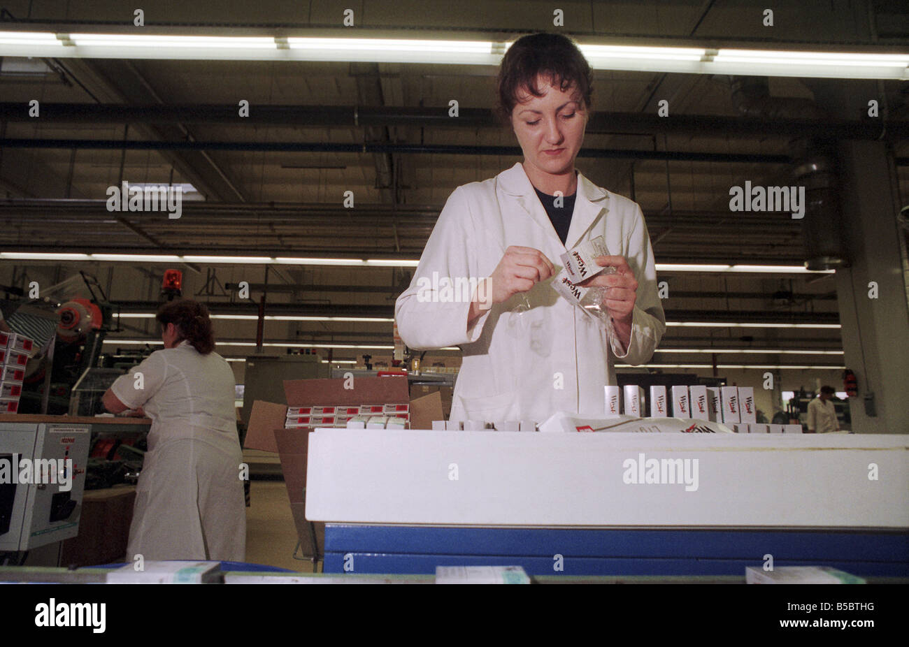 Cigarette production in the cigarette factory Reemtsma Polska