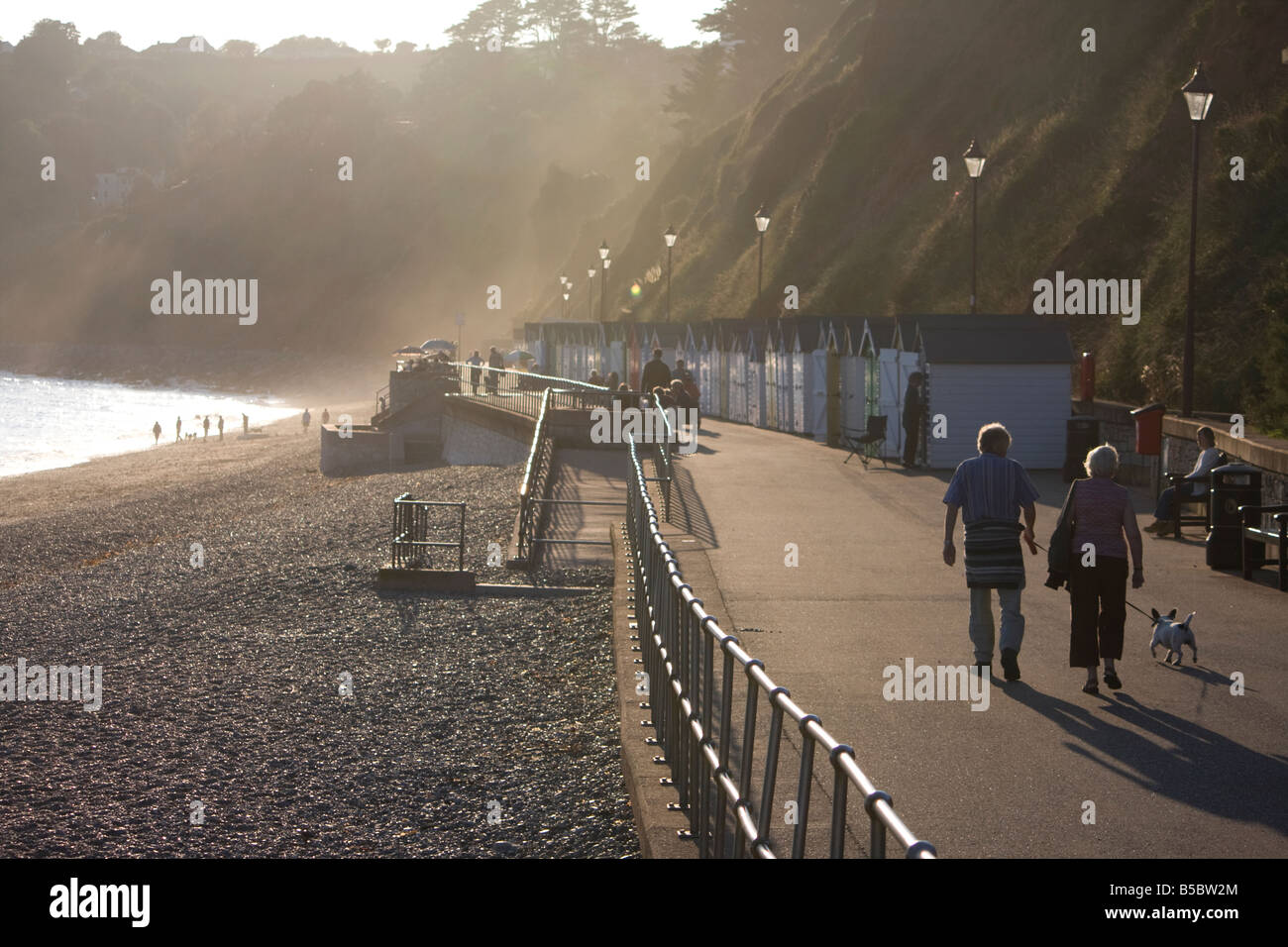 Promenade at Seaton, East Devon Stock Photo Alamy