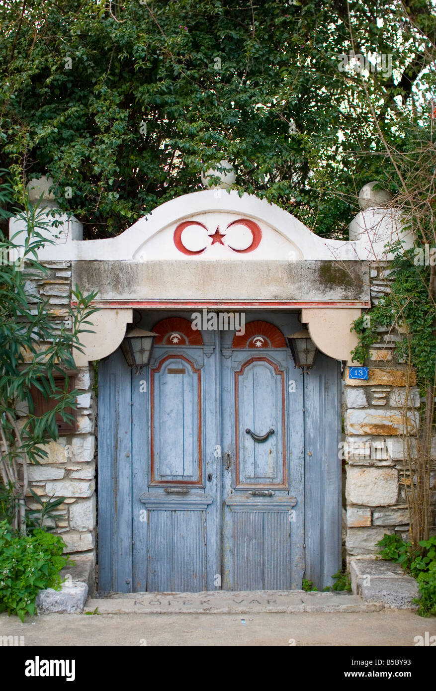 Traditional turkish door Stock Photo Alamy