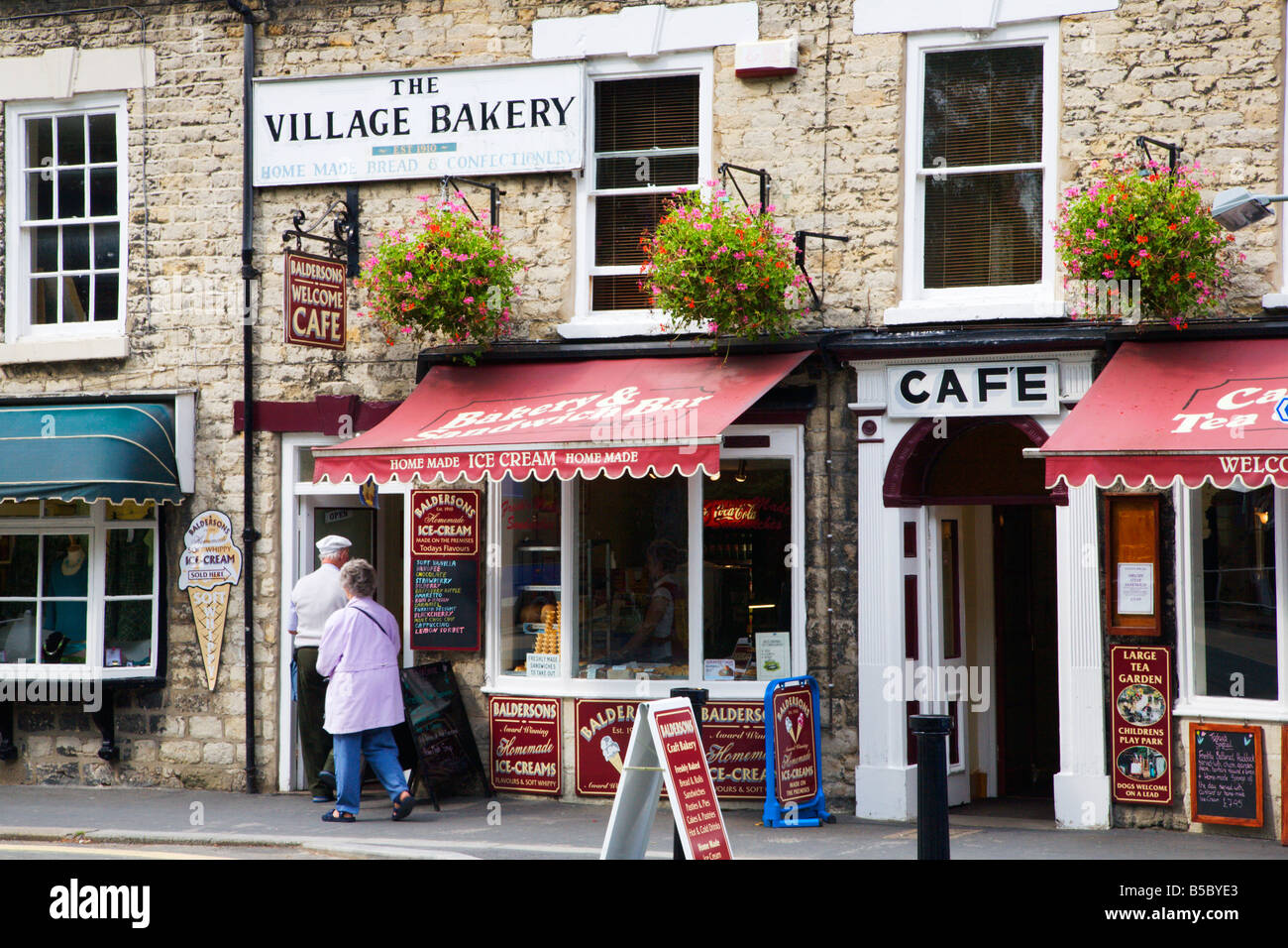 Village Bakery and Cafe Thornton Dale Yorkshire England Stock Photo Alamy