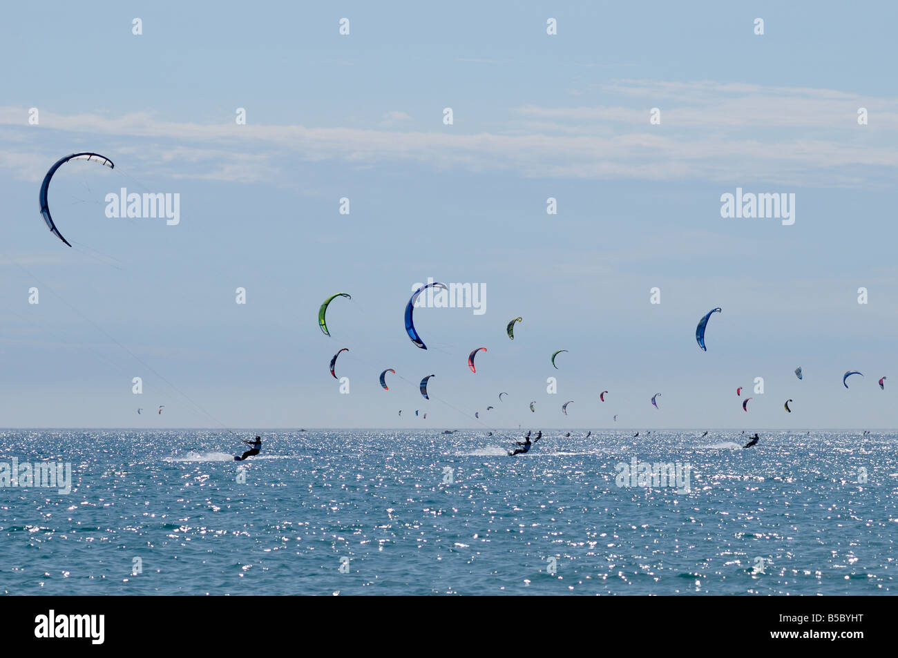 kitesurfers Stock Photo