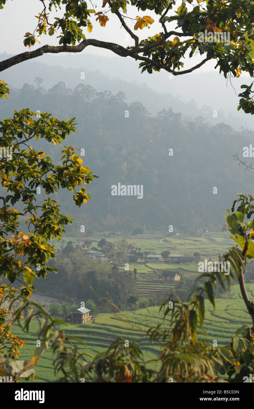 Hills of western Nepal Stock Photo