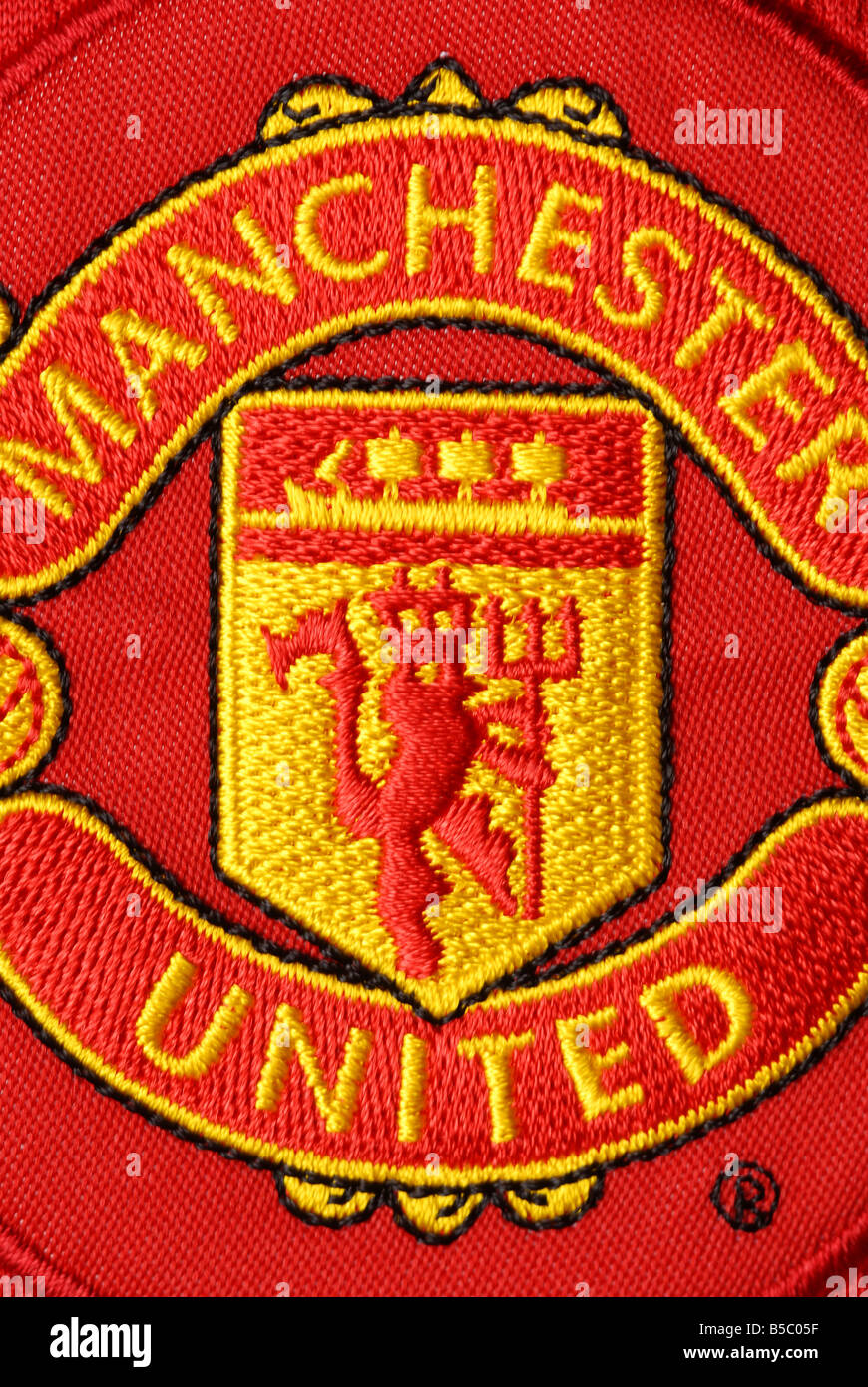 Manchester United Badge Stock Photo Alamy