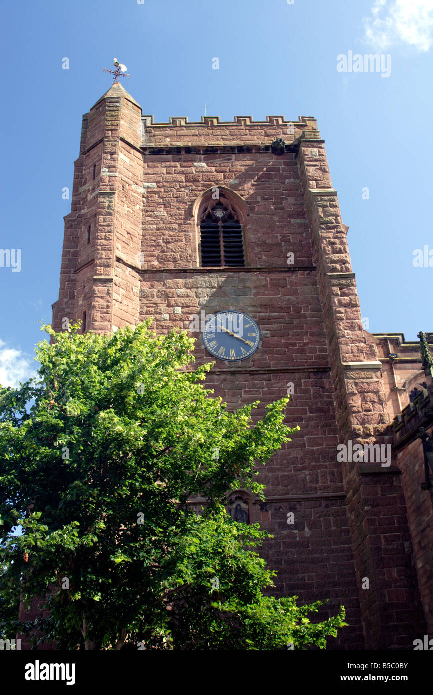 View of St Nicholas Church Newport Shropshire England UK Stock Photo