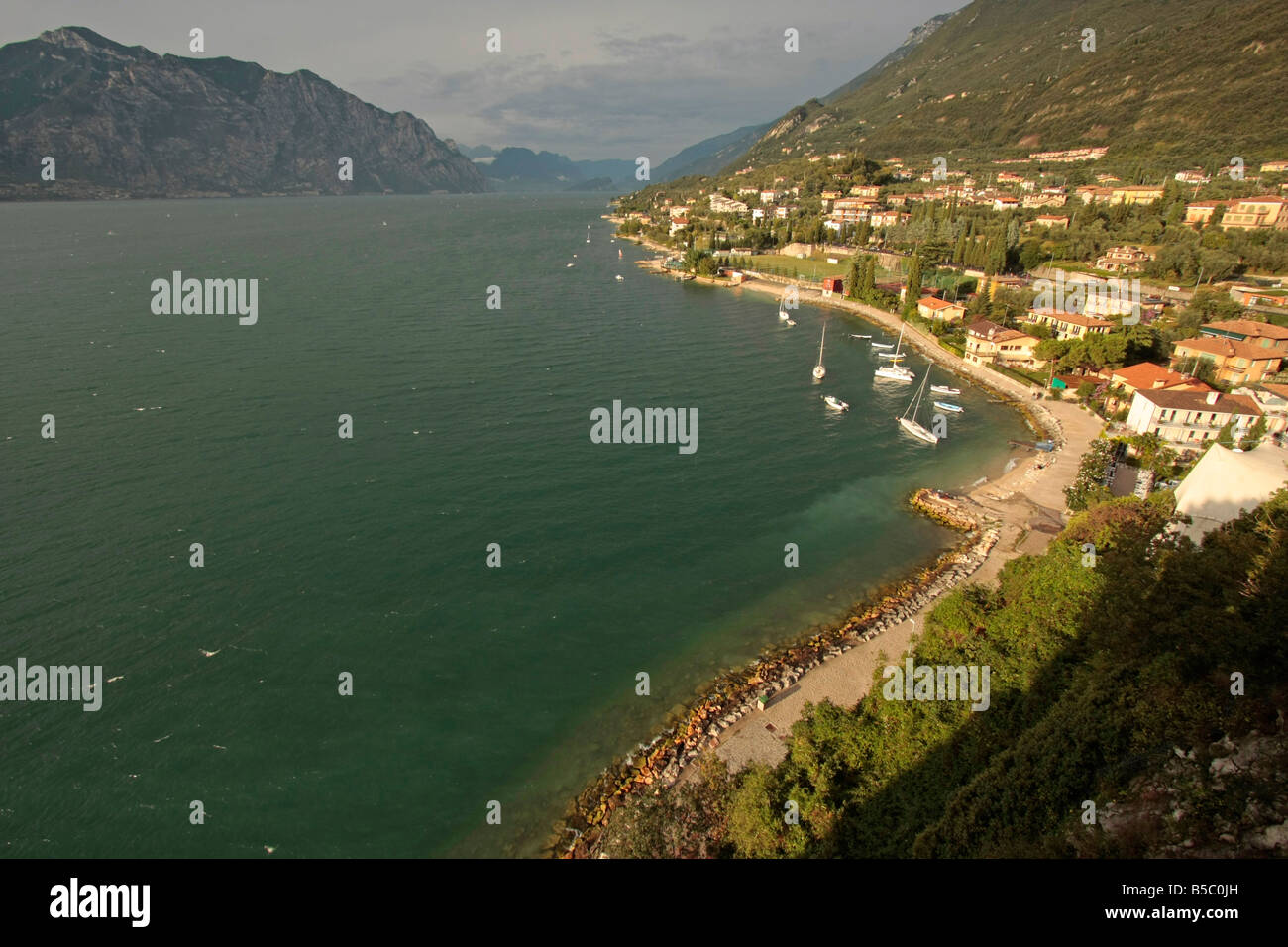 Malcesine at Lake Garda Lago di Garda Italy Stock Photo
