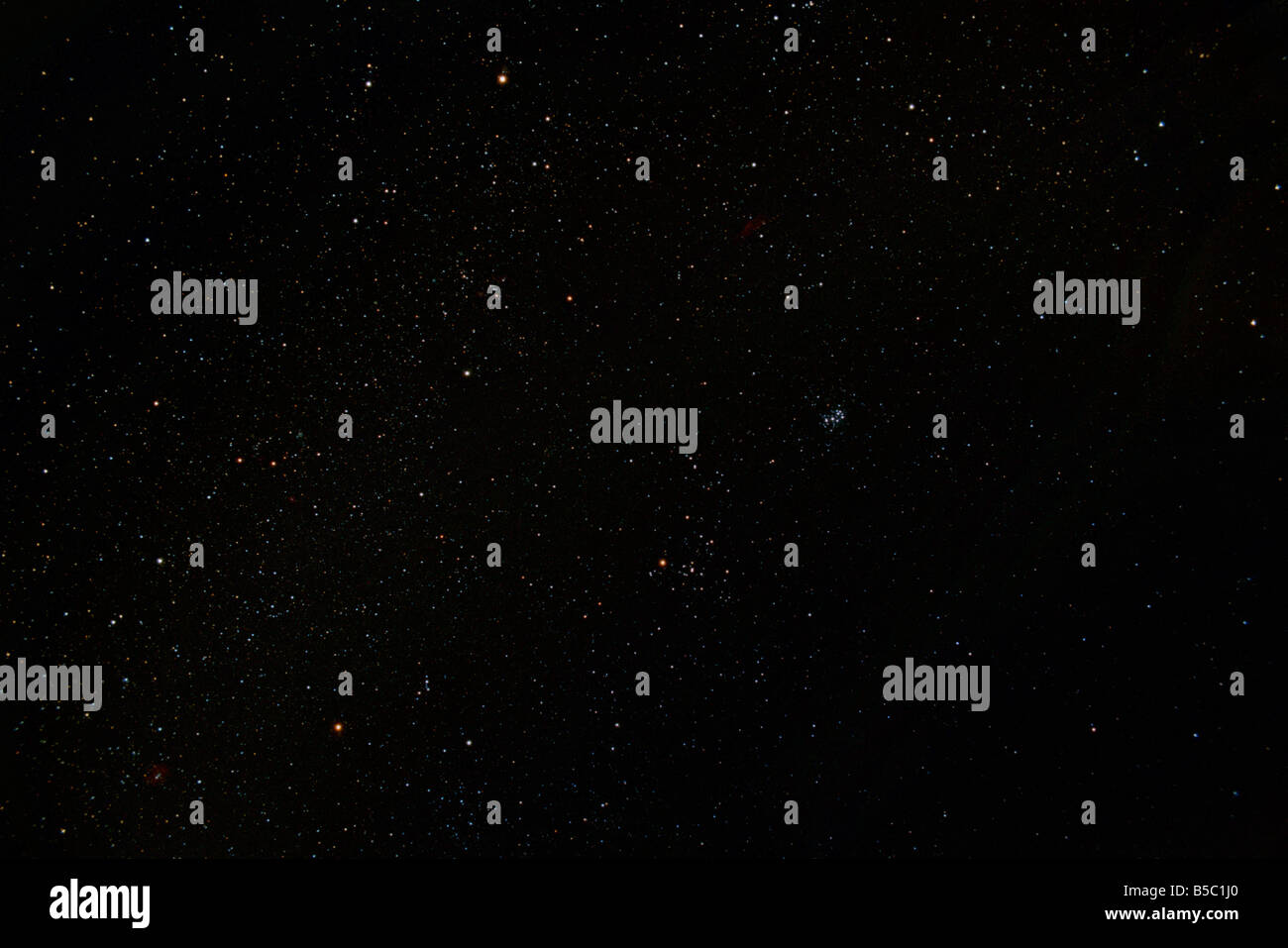 The constellations of Auriga and Taurus. Stock Photo