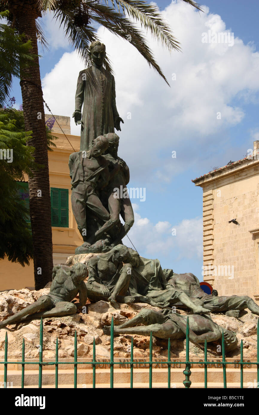 The "Statue of Independence" "Independence Square", Valletta, Malta