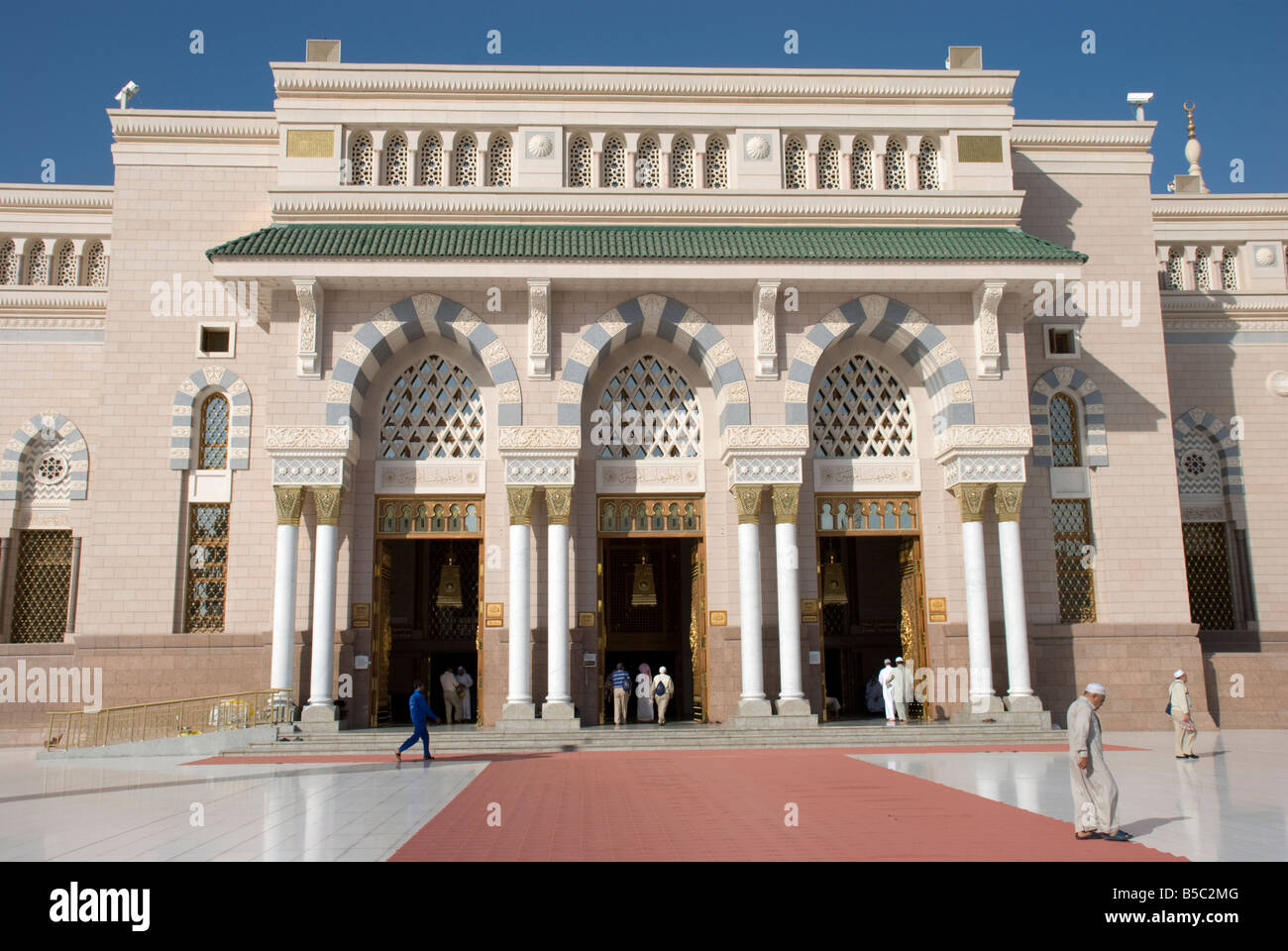 The Quba gate of Masjid Al Nabawi in Madinah Saudi Arabia Stock Photo