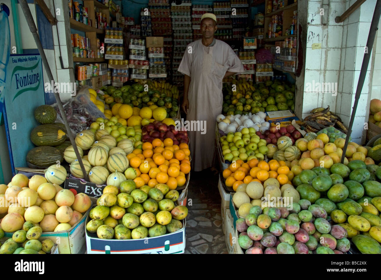 Fruit and grocery shop Dakar Senegal West Africa Stock Photo Alamy