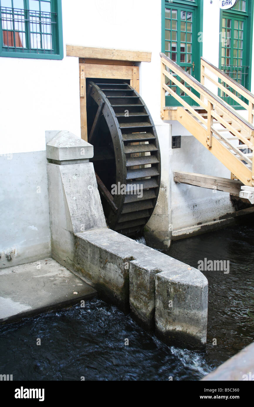 Water mill wheel Stock Photo - Alamy