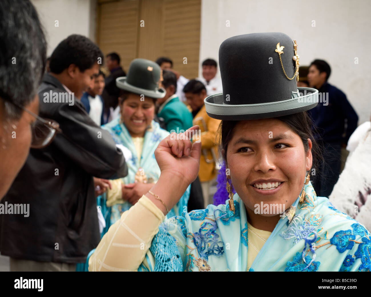 la paz bolivia local festival colorful dress tourist destination