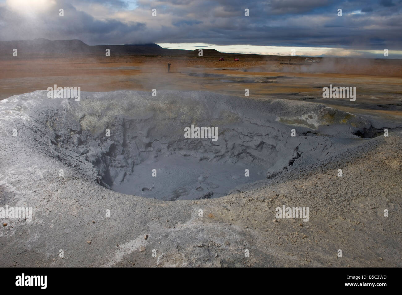 Geothermal area at Namaskard Iceland Stock Photo Alamy